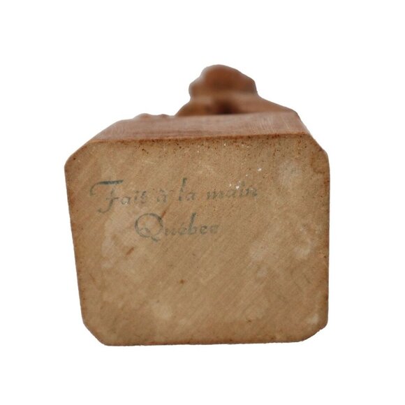 Hand Carved Wooden Figurines Denys Timmons G Hovington - Quebec Art - Vintage Pa - Picture 8 of 8